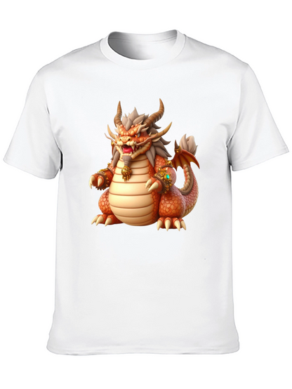 Camiseta Dragón Naranja para Hombre
