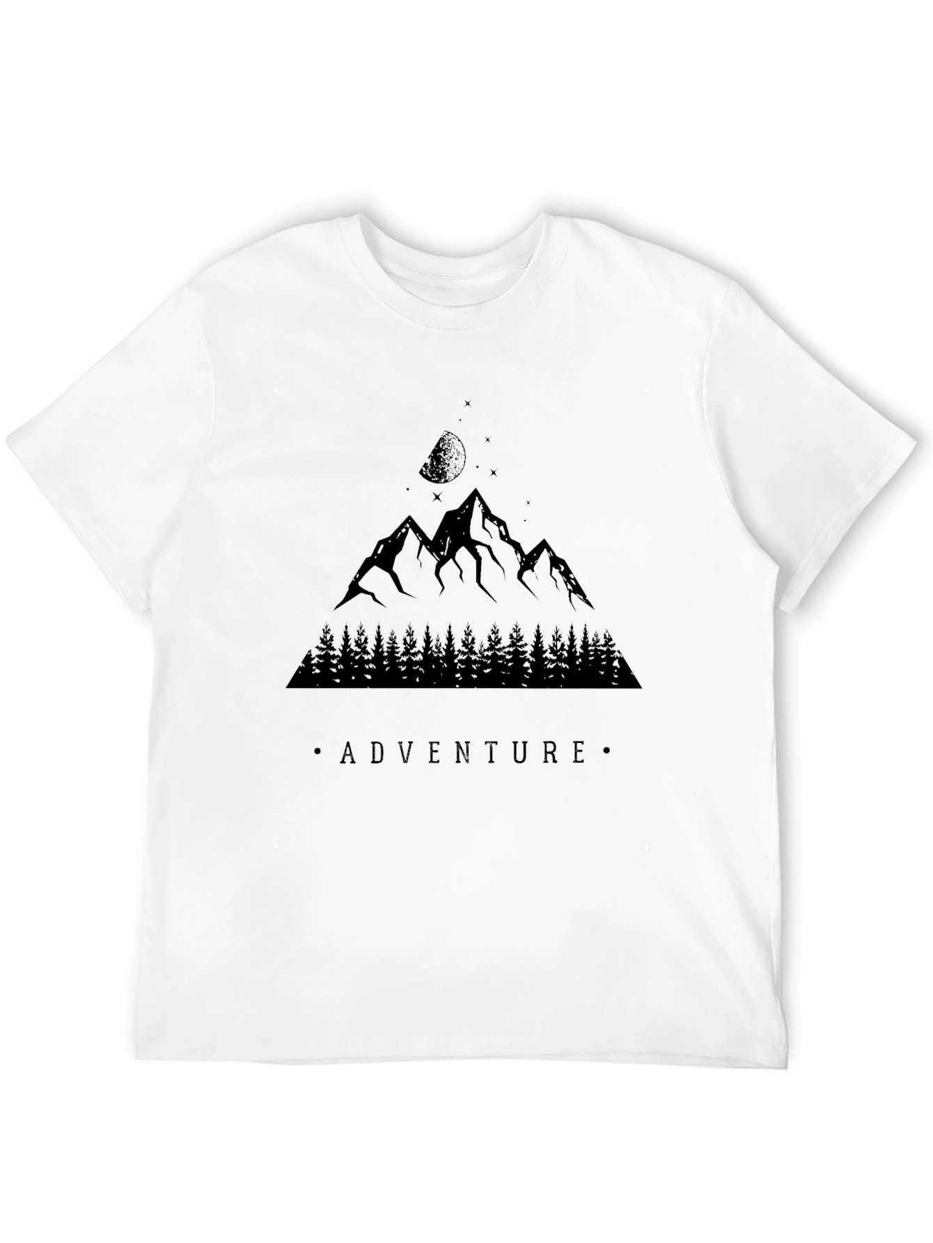 Camiseta Negra Aventura Montaña