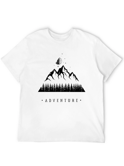 Camiseta Negra Aventura Montaña