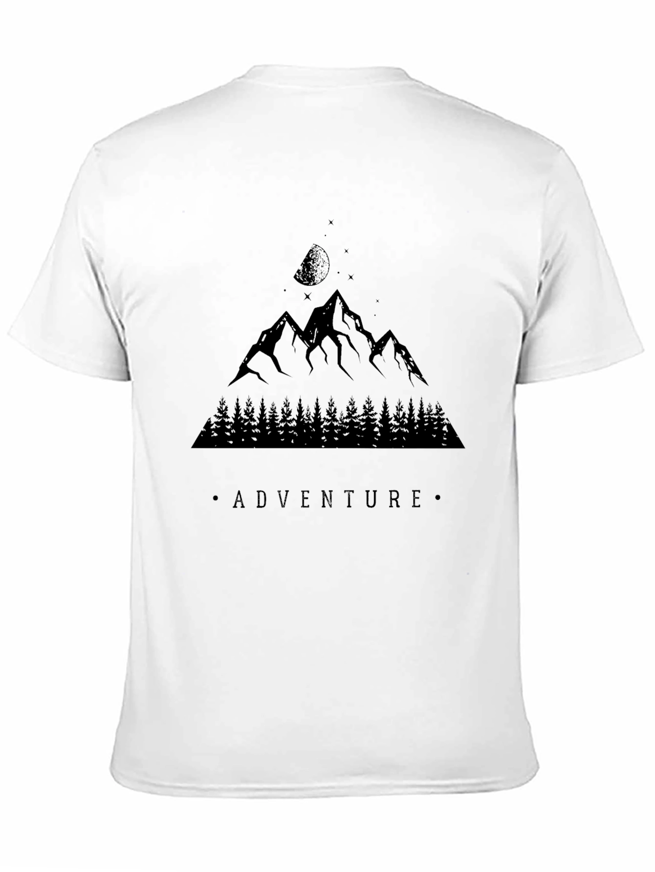 Camiseta Negra Aventura Montaña
