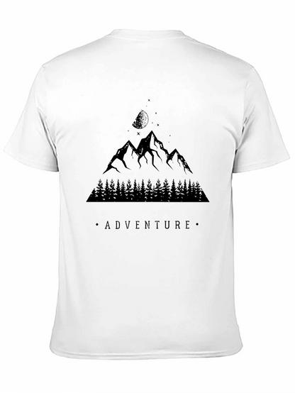 Camiseta Negra Aventura Montaña