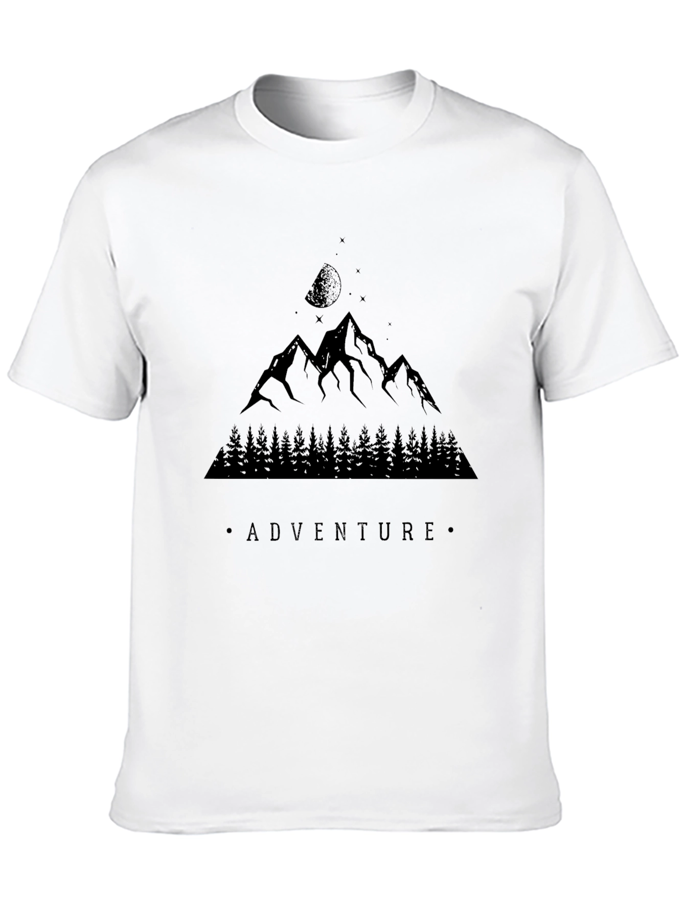 Camiseta Negra Aventura Montaña