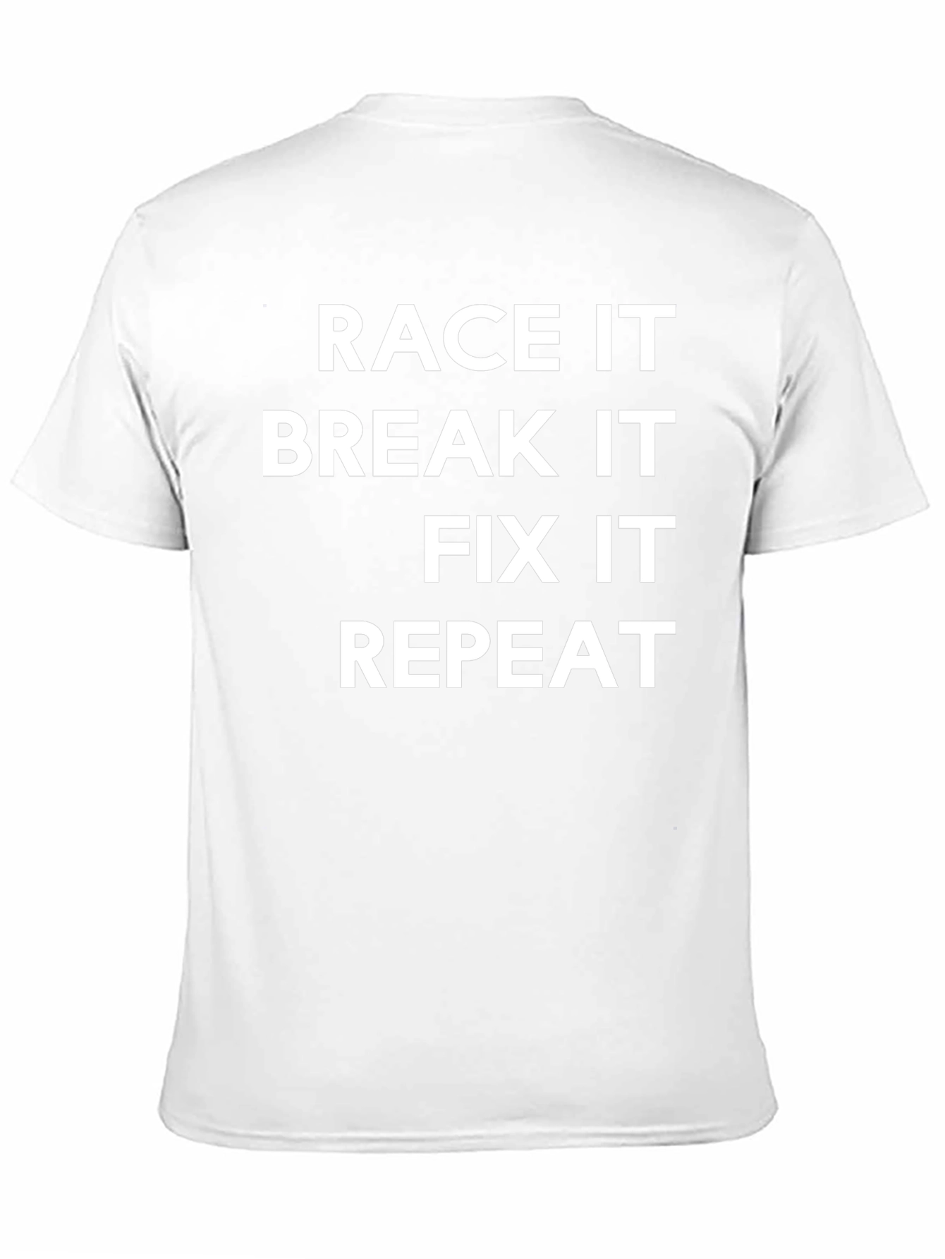 Camiseta Negra: Race It Break It Fix It Repeat