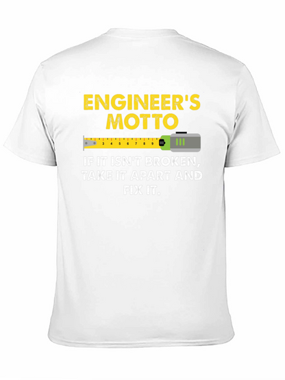 Camiseta Negra: Lema del Ingeniero