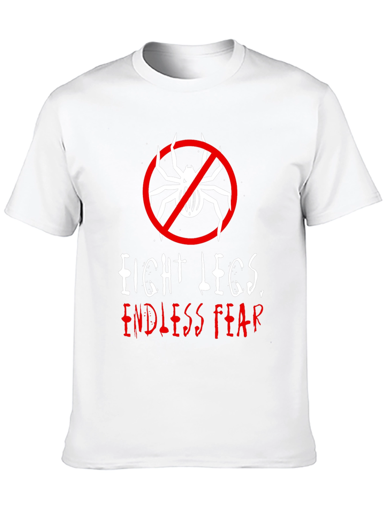 Camiseta Negra: Ocho Patas Miedo Infinito