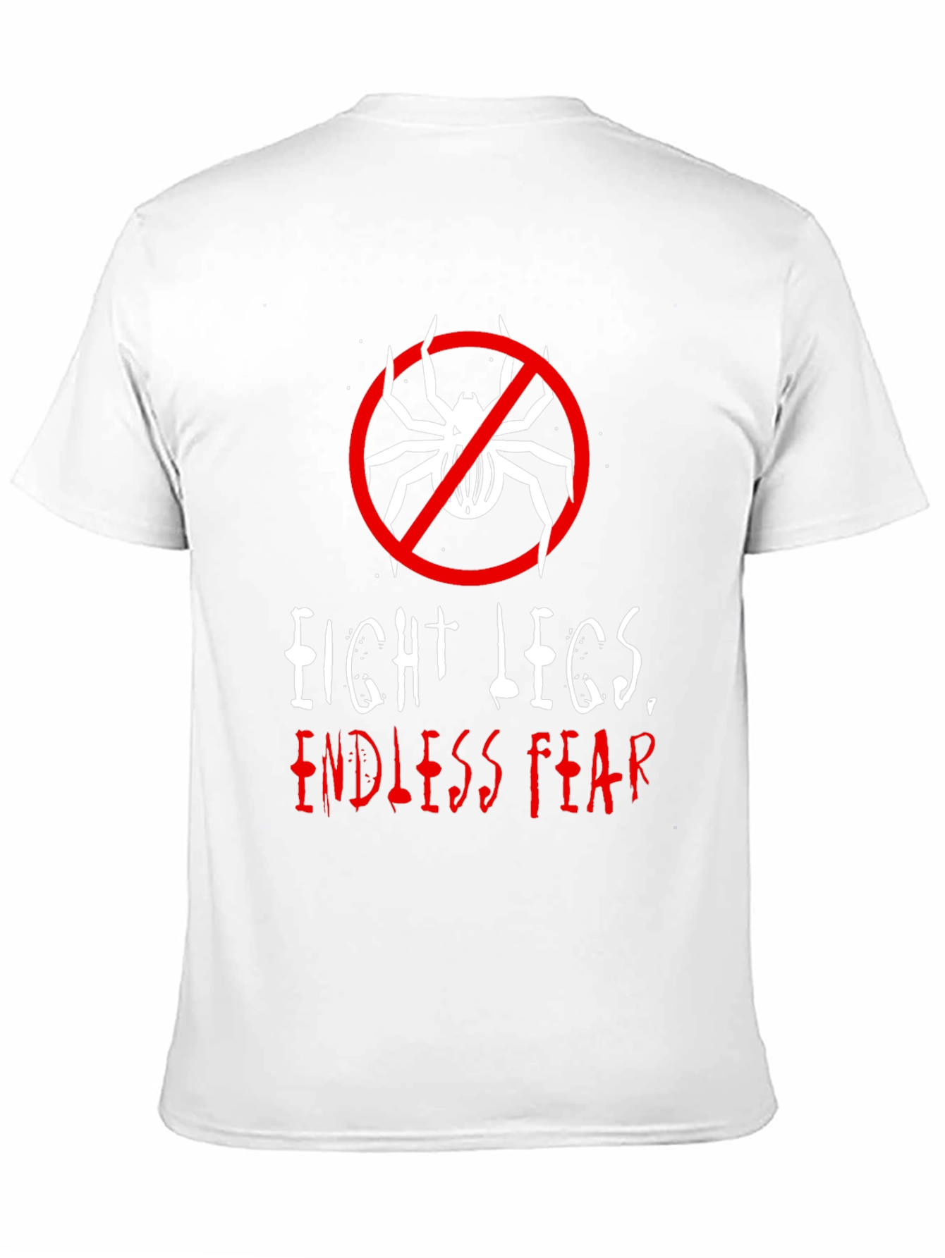 Camiseta Negra: Ocho Patas Miedo Infinito