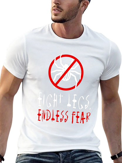 Camiseta Negra: Ocho Patas Miedo Infinito
