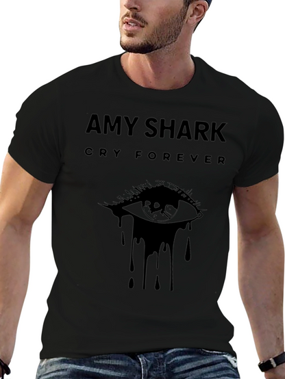 Camiseta Negra Amy Shark Cry Forever Unisex
