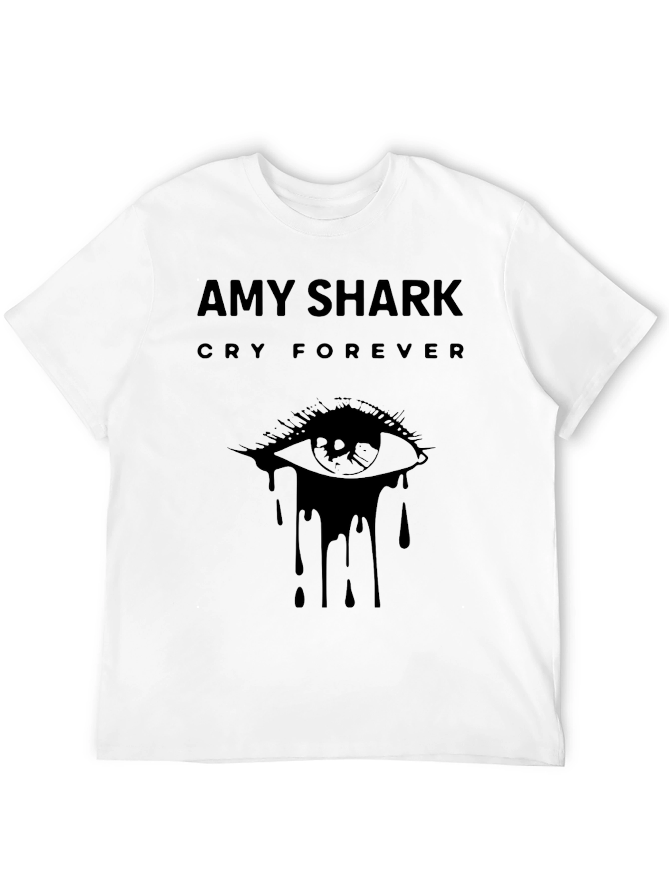 Camiseta Negra Amy Shark Cry Forever Unisex
