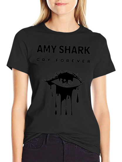 Camiseta Negra Amy Shark Cry Forever Unisex