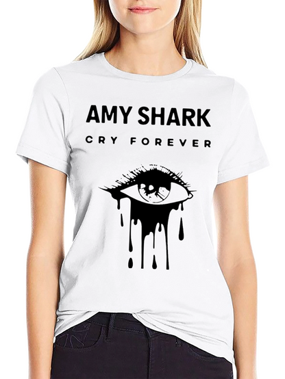 Camiseta Negra Amy Shark Cry Forever Unisex