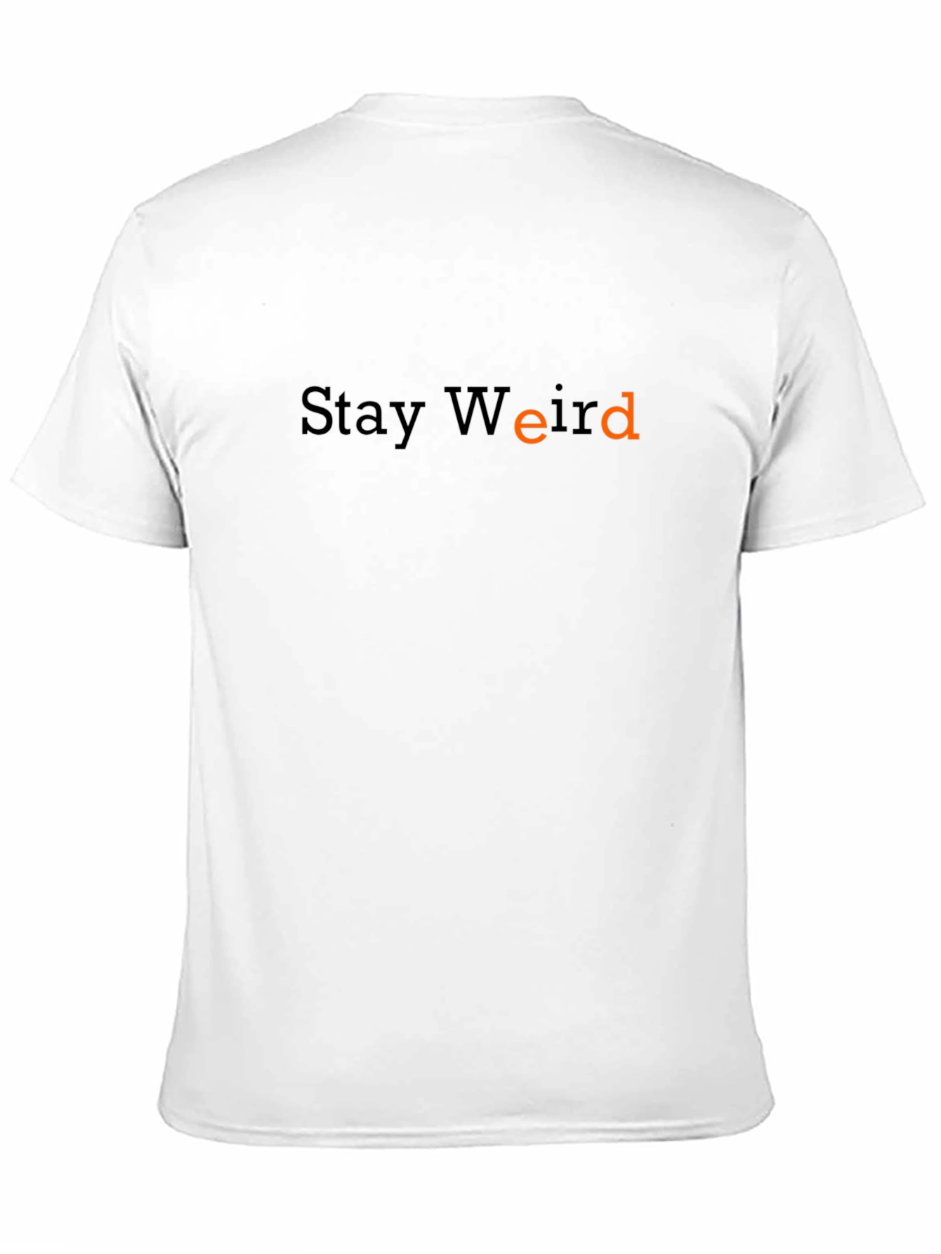 Camiseta Negra Stay Weird para Hombre