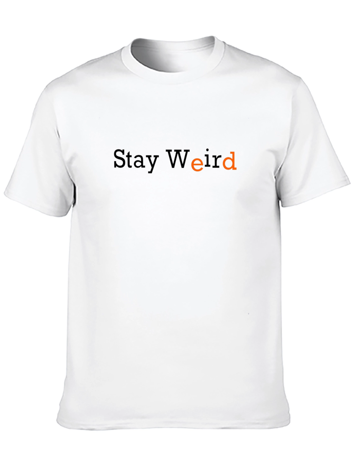 Camiseta Negra Stay Weird para Hombre