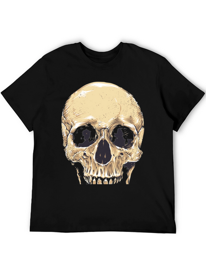 Camiseta Negra con Diseño de Calavera