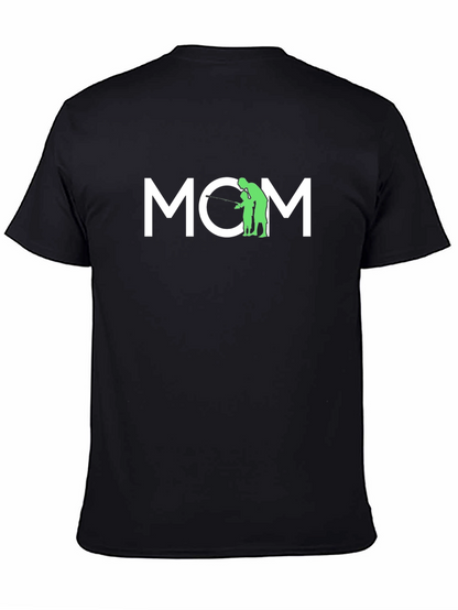 Camiseta Negra MOM - Regalo para Mamá Pescadora