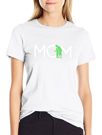 Camiseta Negra MOM - Regalo para Mamá Pescadora