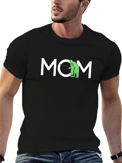 Camiseta Negra MOM - Regalo para Mamá Pescadora