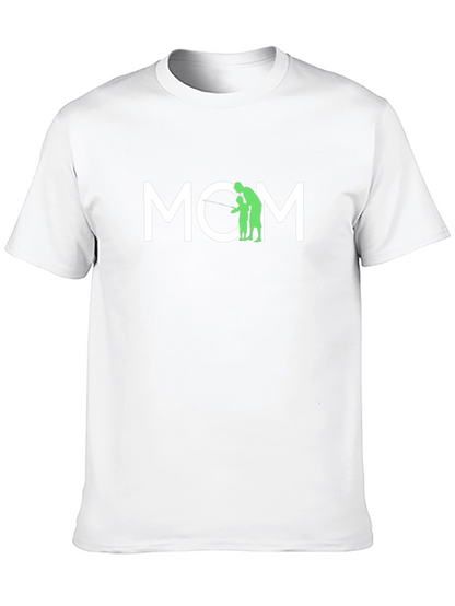Camiseta Negra MOM - Regalo para Mamá Pescadora