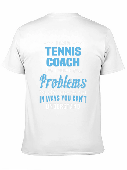 Camiseta Tennis Coach - Solución de Problemas Única