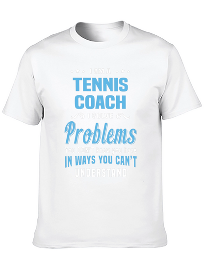 Camiseta Tennis Coach - Solución de Problemas Única