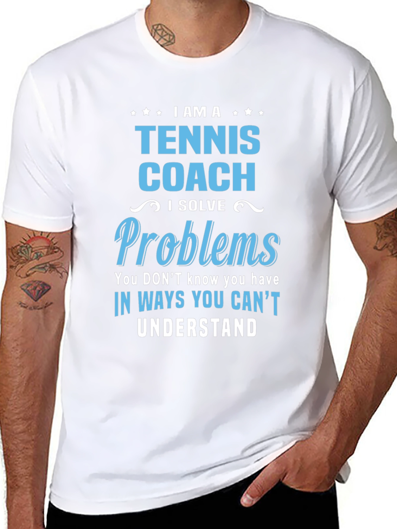 Camiseta Tennis Coach - Solución de Problemas Única