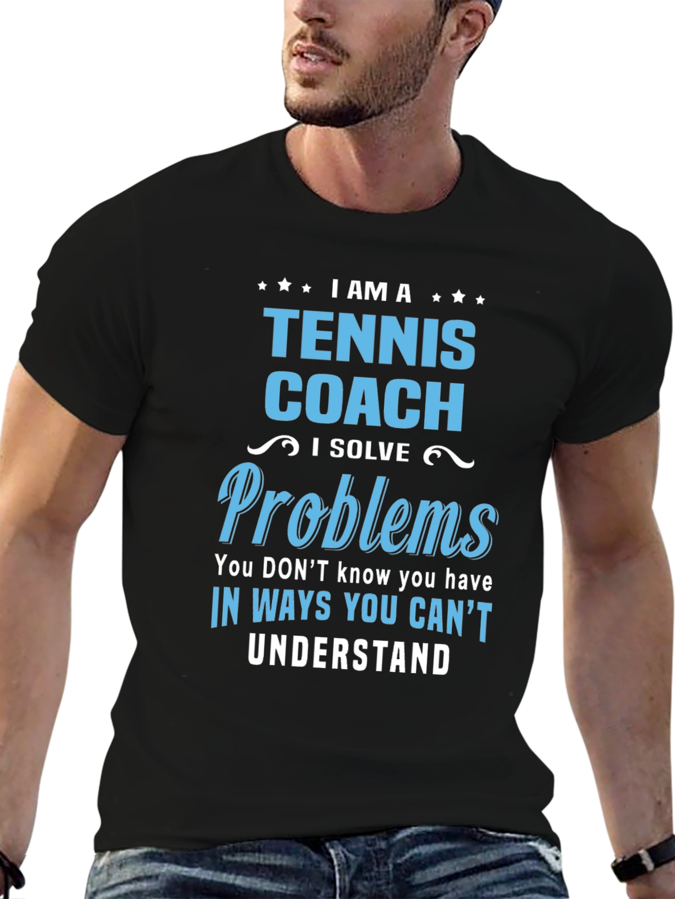 Camiseta Tennis Coach - Solución de Problemas Única