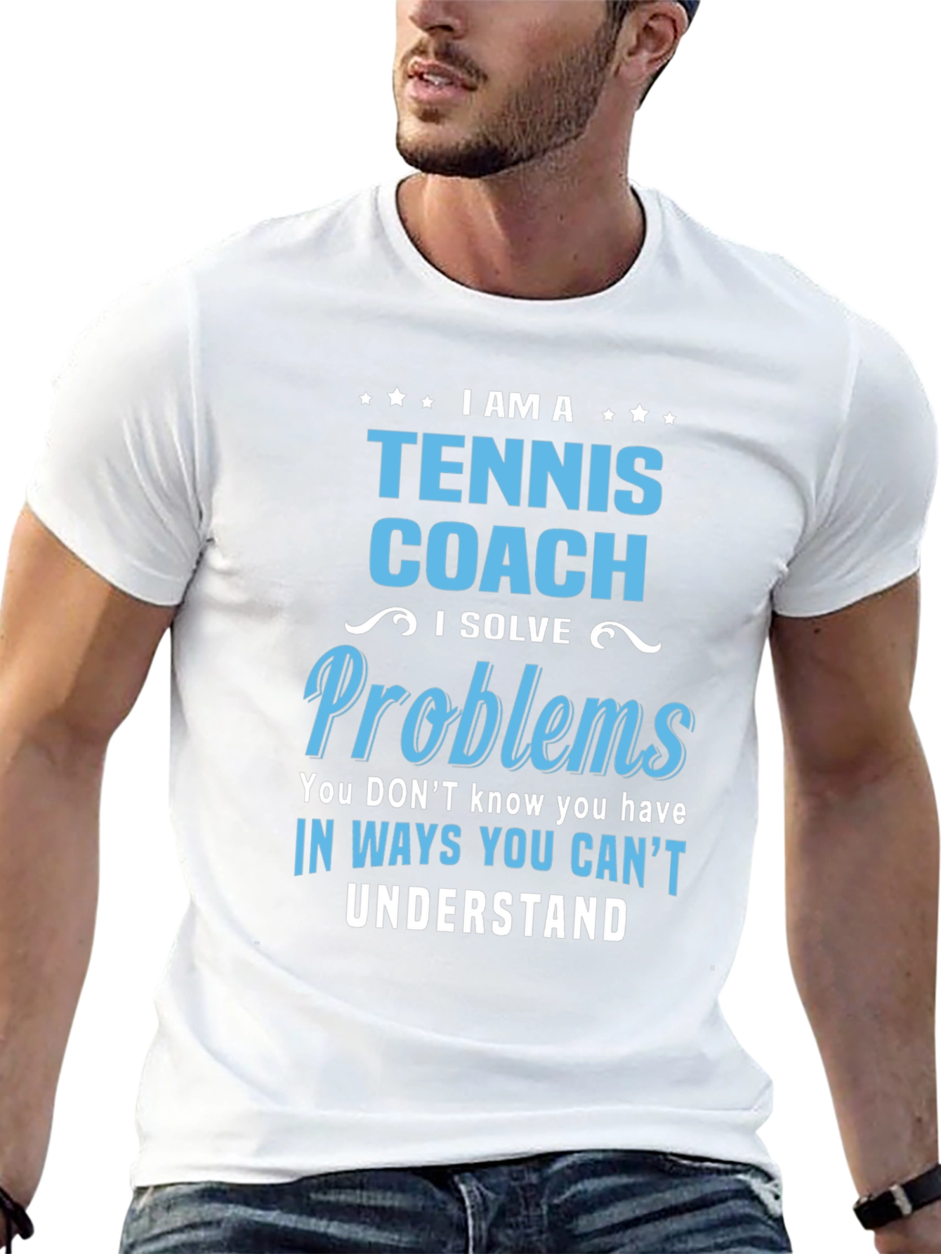 Camiseta Tennis Coach - Solución de Problemas Única