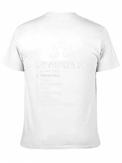 Camiseta Negra Mi Día Perfecto de Yoga