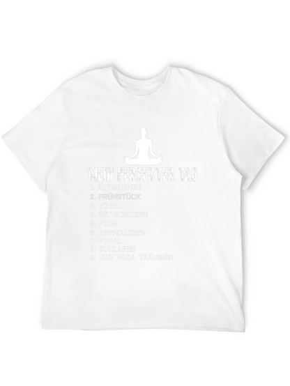 Camiseta Negra Mi Día Perfecto de Yoga