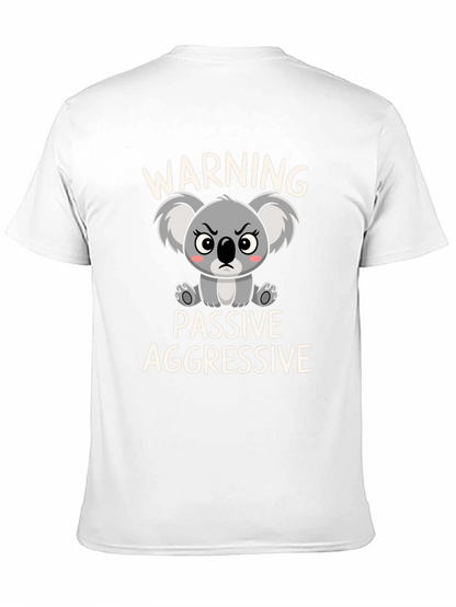 Camiseta Negra Koala Pasivo Agresivo