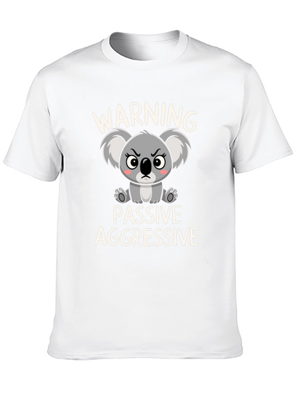 Camiseta Negra Koala Pasivo Agresivo