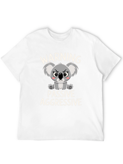 Camiseta Negra Koala Pasivo Agresivo