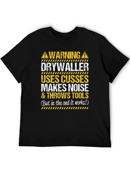 Camiseta Drywaller: Usa malas palabras y lanza herramientas