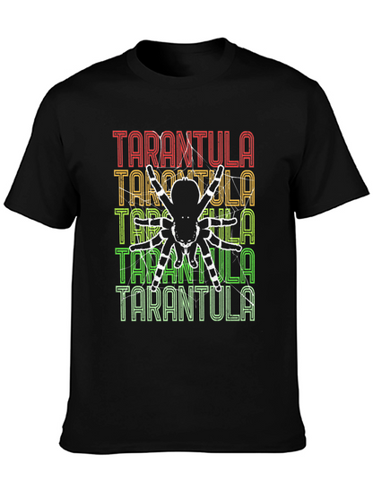 Camiseta Negra con Diseño de Tarántula Retro