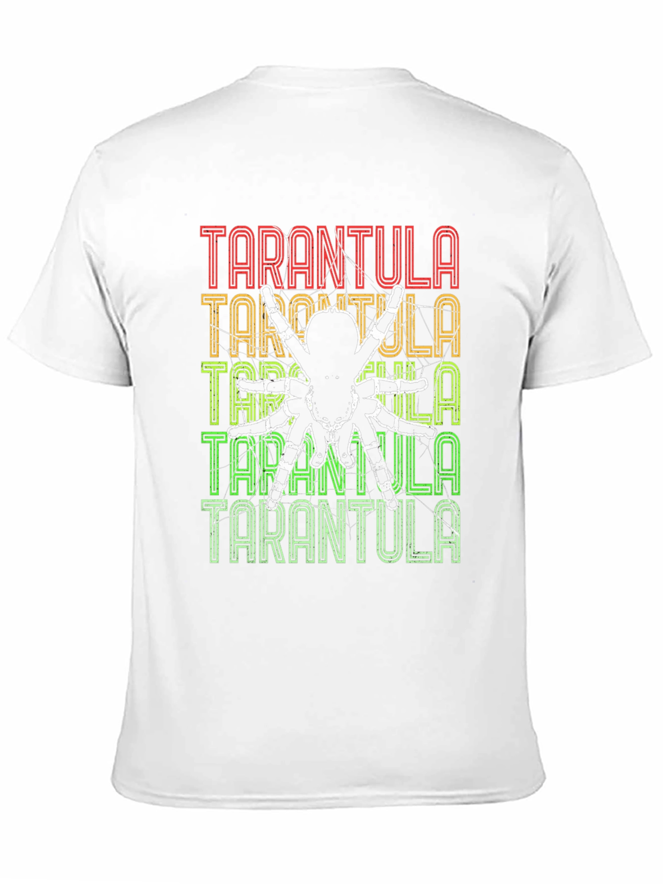 Camiseta Negra con Diseño de Tarántula Retro