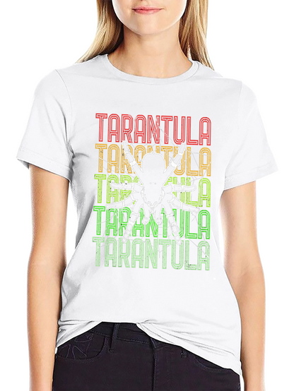 Camiseta Negra con Diseño de Tarántula Retro