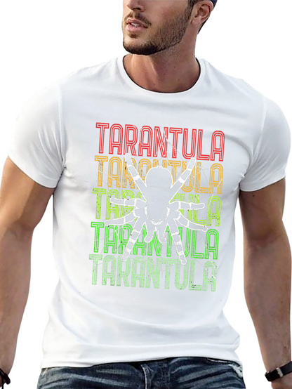 Camiseta Negra con Diseño de Tarántula Retro