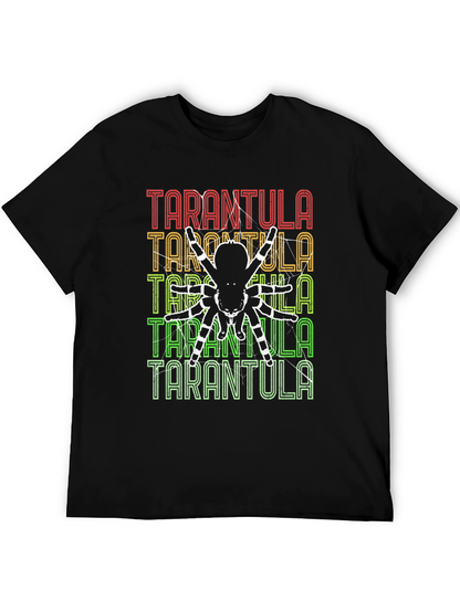 Camiseta Negra con Diseño de Tarántula Retro