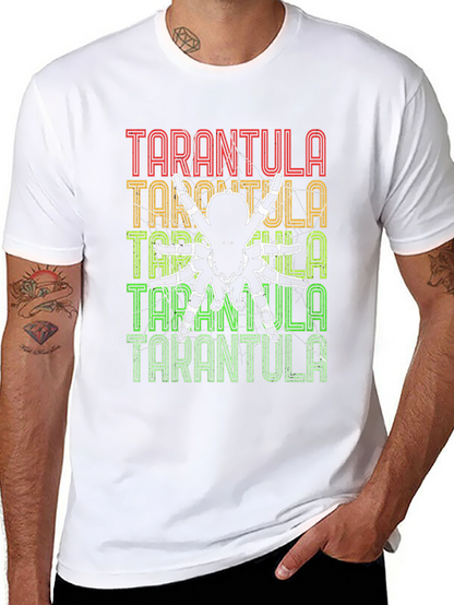 Camiseta Negra con Diseño de Tarántula Retro