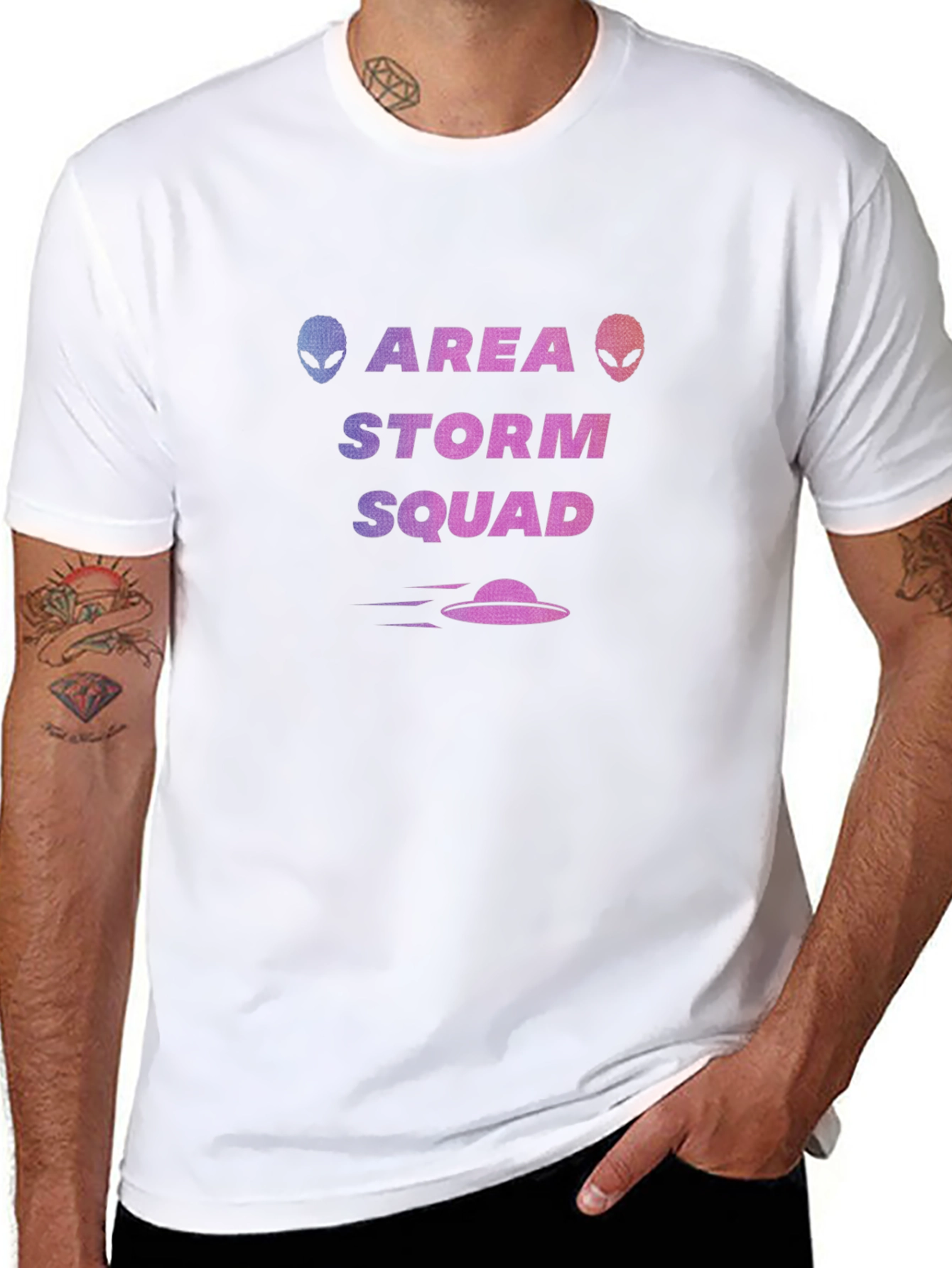 Camiseta Área Storm Squad - Diseño Extraterrestre