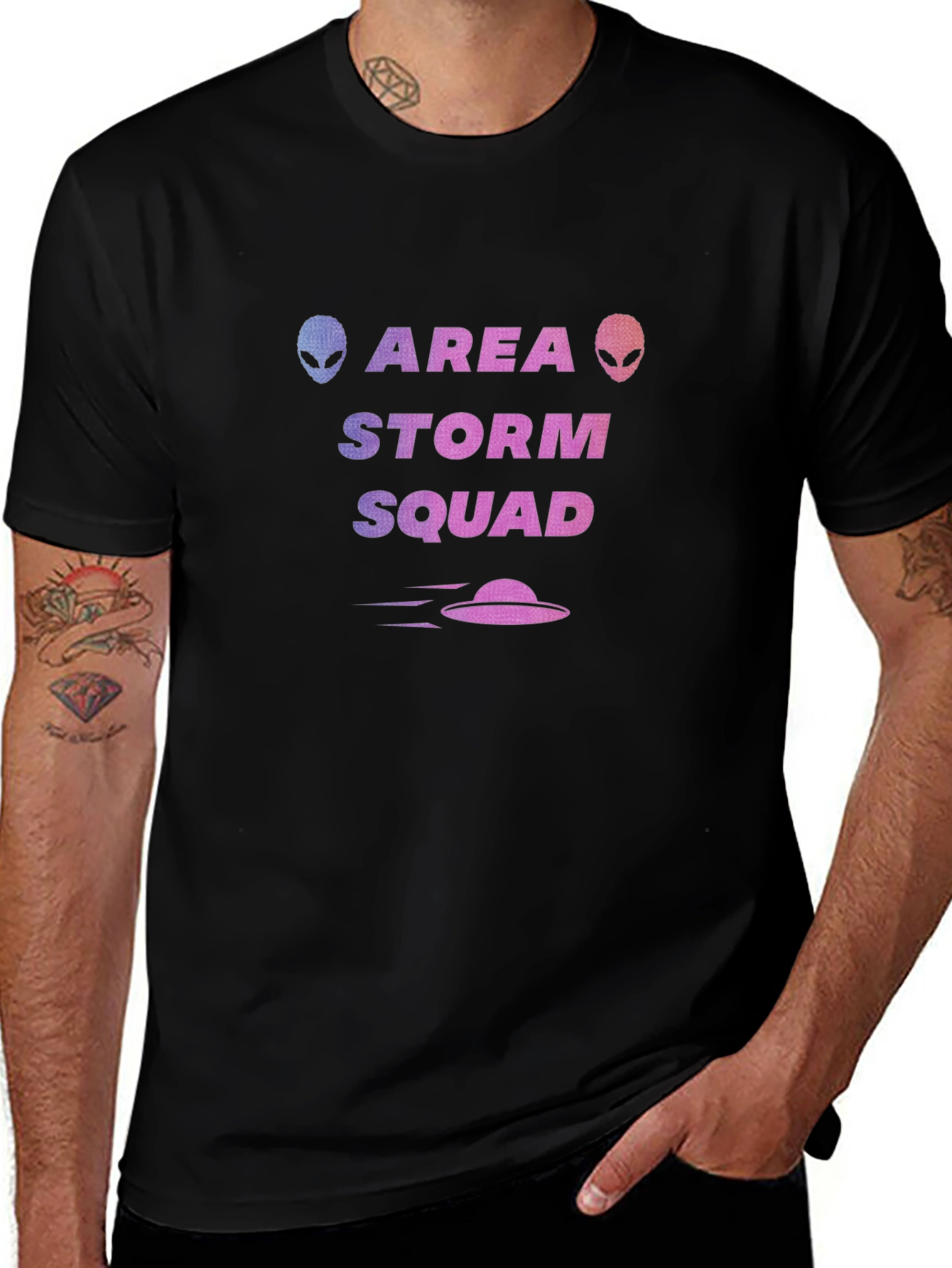 Camiseta Área Storm Squad - Diseño Extraterrestre