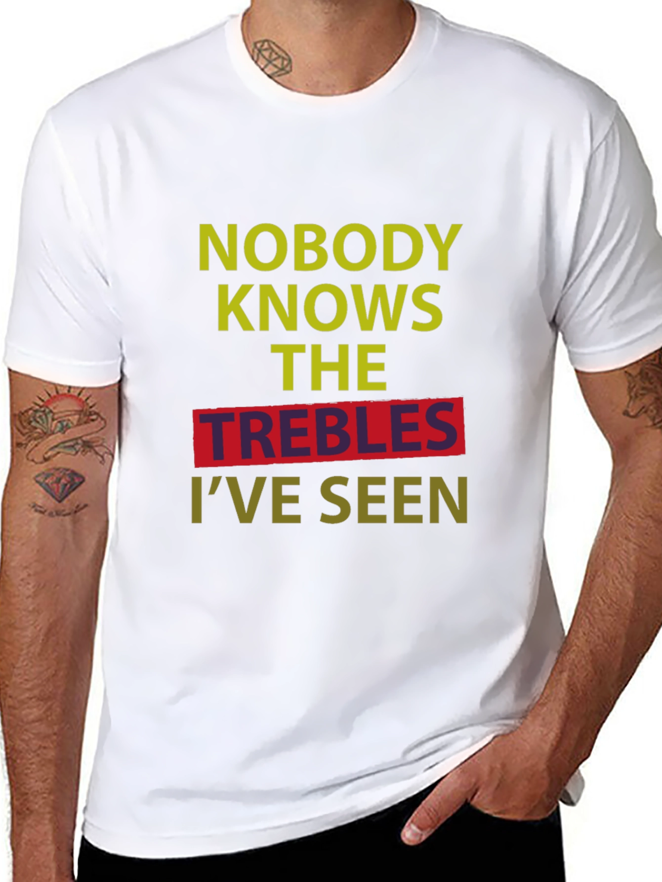 Camiseta Negra: Nadie Conoce Los Trebles Que He Visto