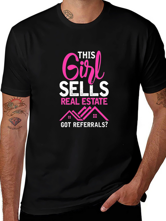 Camiseta Esta chica vende bienes raíces