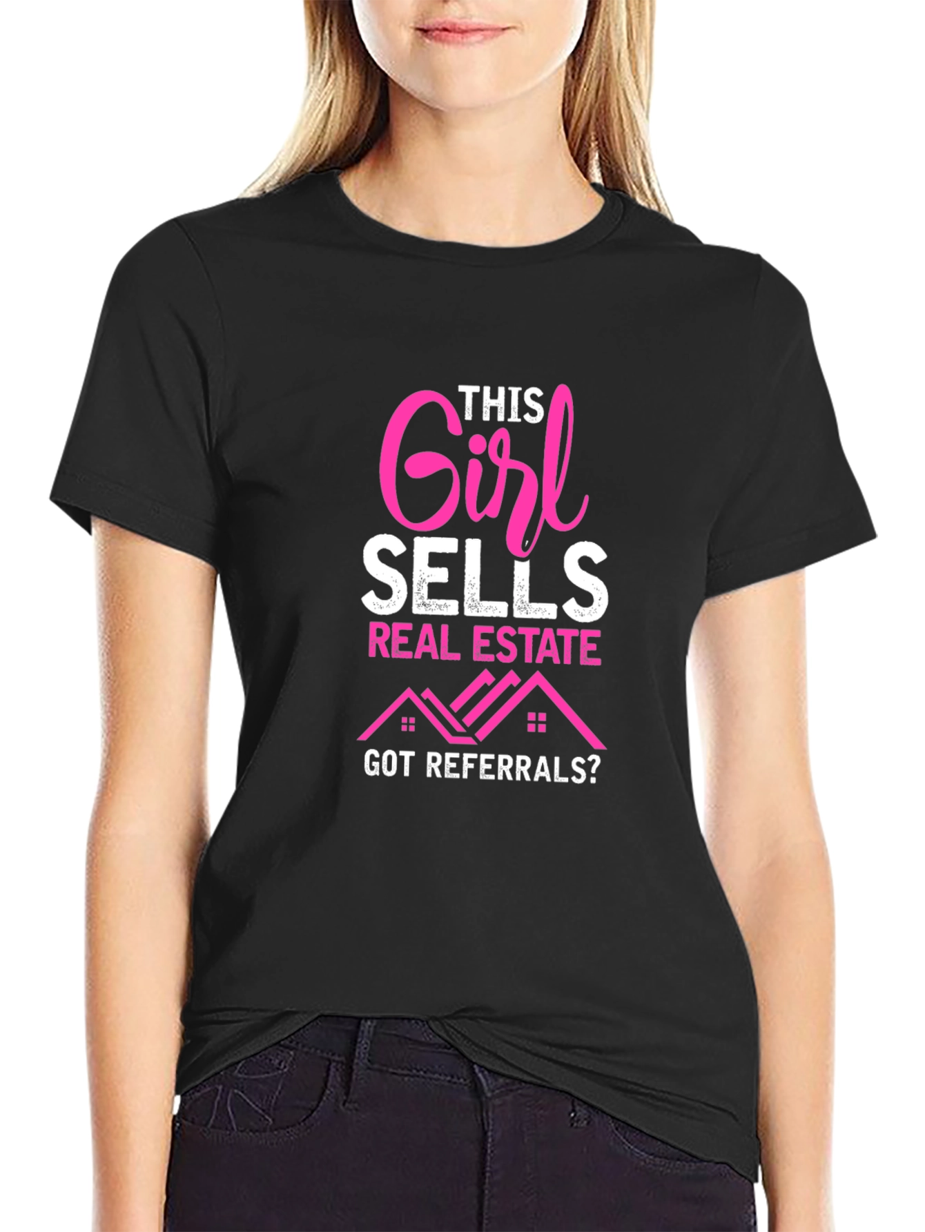 Camiseta Esta chica vende bienes raíces