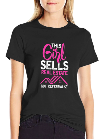 Camiseta Esta chica vende bienes raíces
