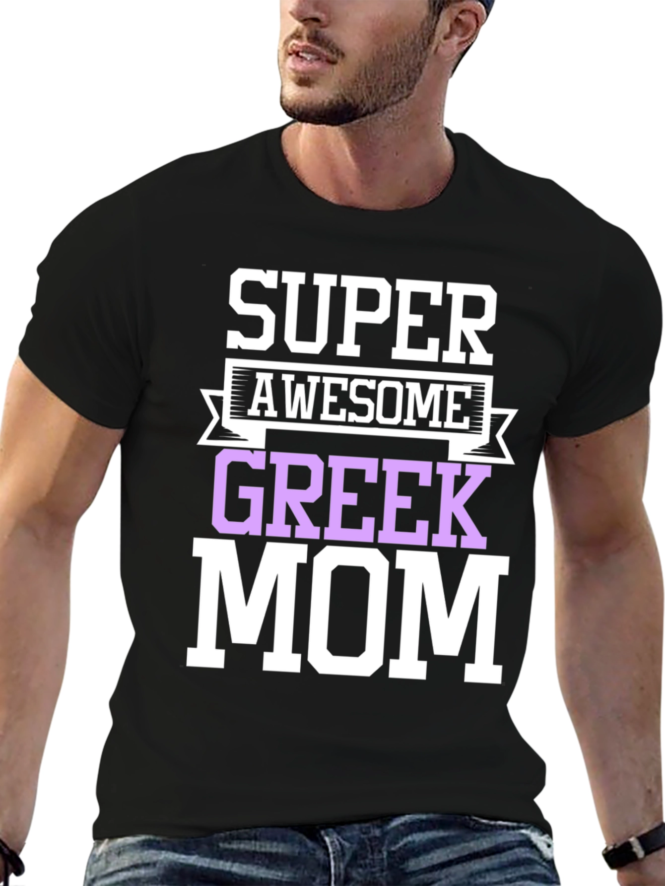 Camiseta Super Awesome Greek Mom