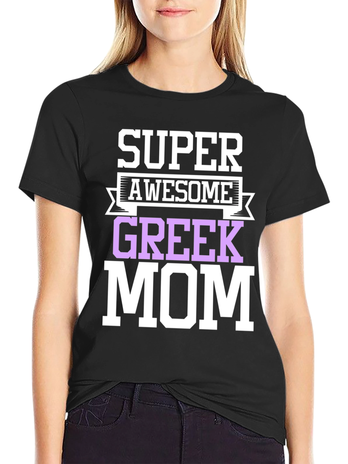 Camiseta Super Awesome Greek Mom