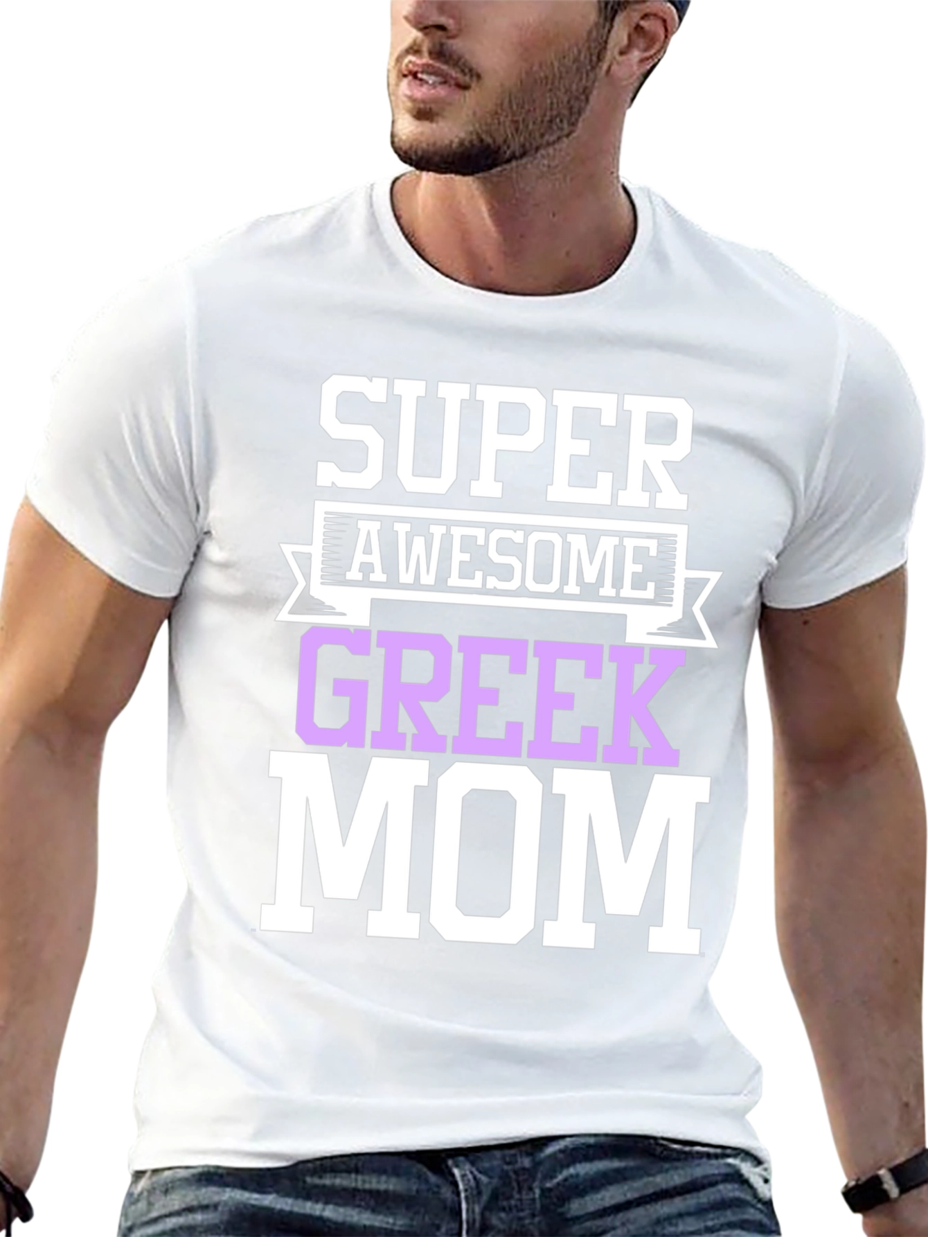 Camiseta Super Awesome Greek Mom