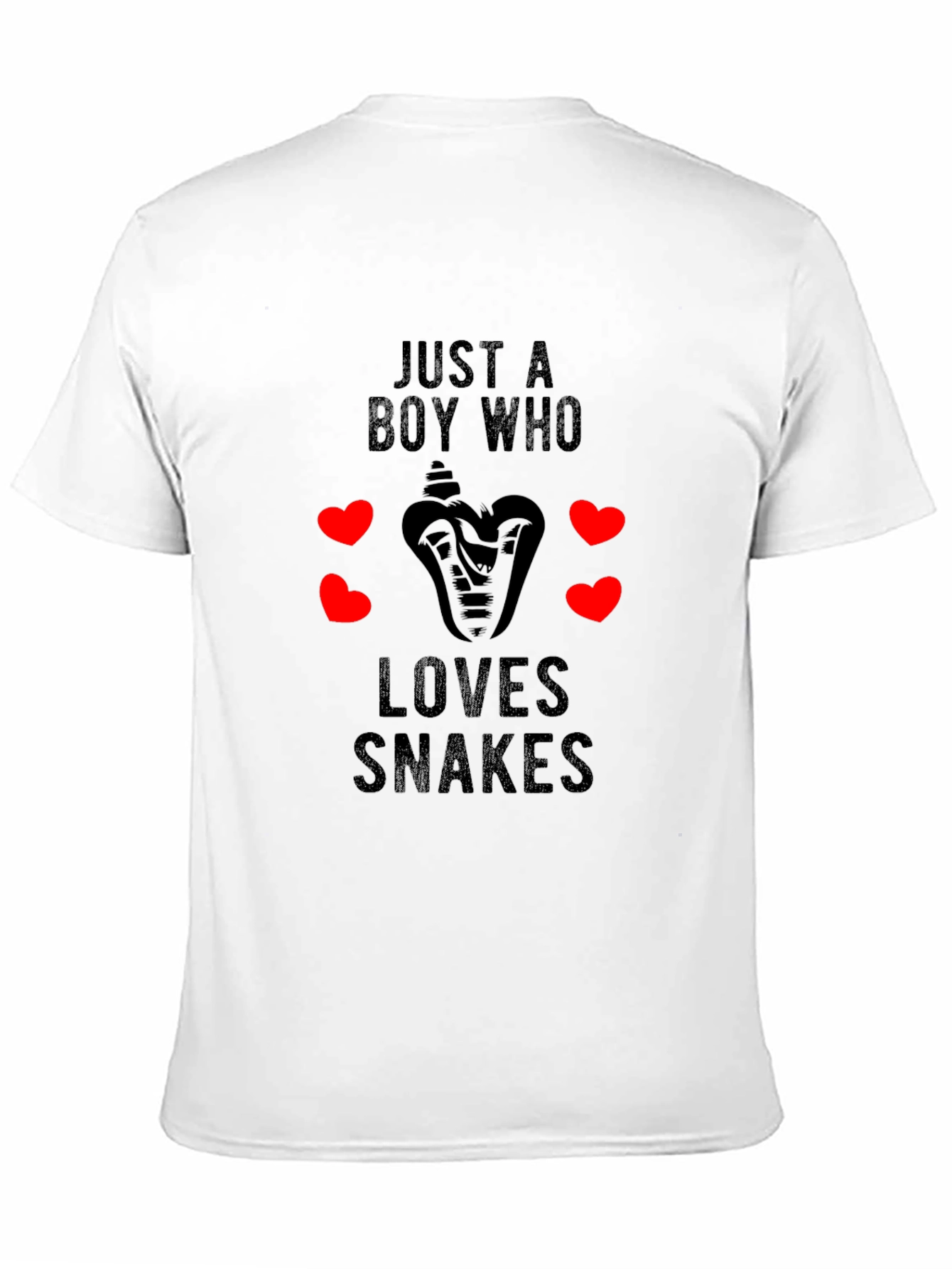 Camiseta Negra con Diseño de Serpiente para Hombre