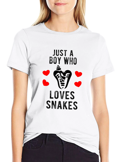 Camiseta Negra con Diseño de Serpiente para Hombre